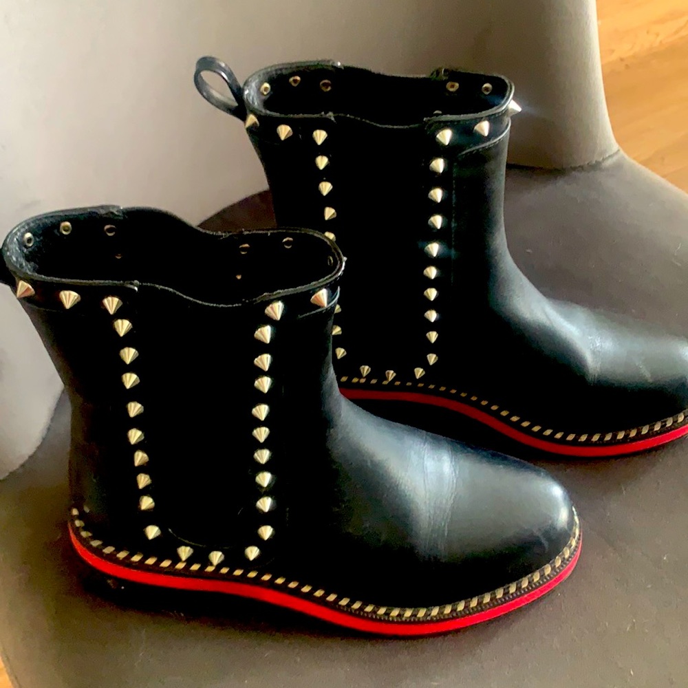 Cute studded boots, worn only few times..